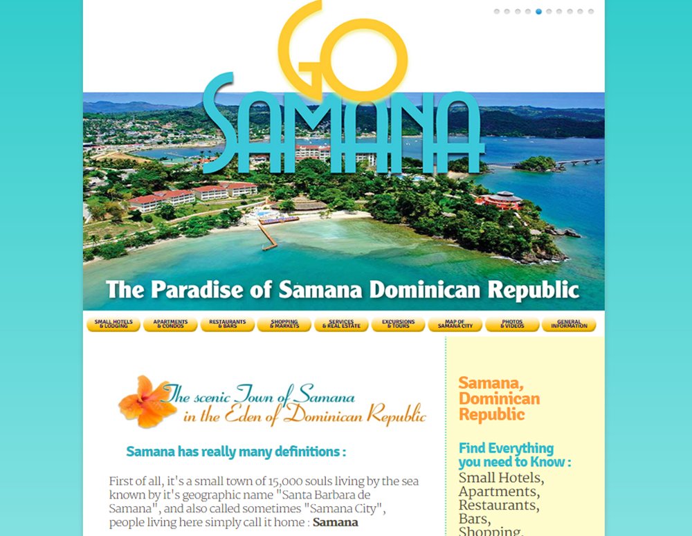 Web Designer in Las Terrenas Dominican Republic.